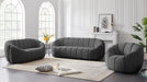 Meridian Furniture - Elijah Velvet Loveseat in Grey - 613Grey-L - GreatFurnitureDeal