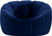 Meridian Furniture - Elijah Velvet Chair in Navy - 613Navy-C - GreatFurnitureDeal