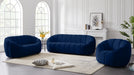 Meridian Furniture - Elijah Velvet Chair in Navy - 613Navy-C - GreatFurnitureDeal