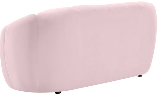 Meridian Furniture - Elijah Velvet Loveseat in Pink - 613Pink-L - GreatFurnitureDeal