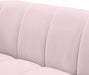 Meridian Furniture - Elijah Velvet Loveseat in Pink - 613Pink-L - GreatFurnitureDeal