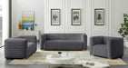 Meridian Furniture - Ravish Velvet Chair in Grey - 640Grey-C - GreatFurnitureDeal