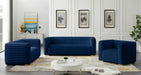 Meridian Furniture - Ravish Velvet Sofa in Navy - 640Navy-S - GreatFurnitureDeal