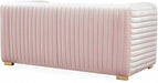 Meridian Furniture - Ravish Velvet Loveseat in Pink - 640Pink-L - GreatFurnitureDeal