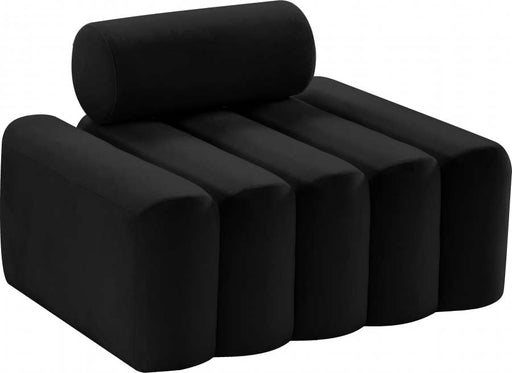 Meridian Furniture - Melody Velvet Chair in Black - 647Black-C - GreatFurnitureDeal
