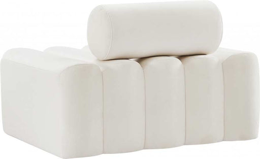 Meridian Furniture - Melody Velvet Chair in Cream - 647Cream-C - GreatFurnitureDeal