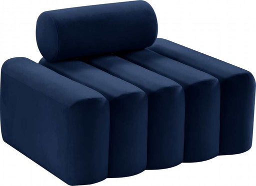 Meridian Furniture - Melody Velvet Chair in Navy - 647Navy-C - GreatFurnitureDeal