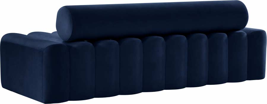 Meridian Furniture - Melody Velvet Sofa in Navy -  647Navy-S - GreatFurnitureDeal