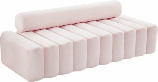Meridian Furniture - Melody Velvet Sofa in Pink - 647Pink-S - GreatFurnitureDeal