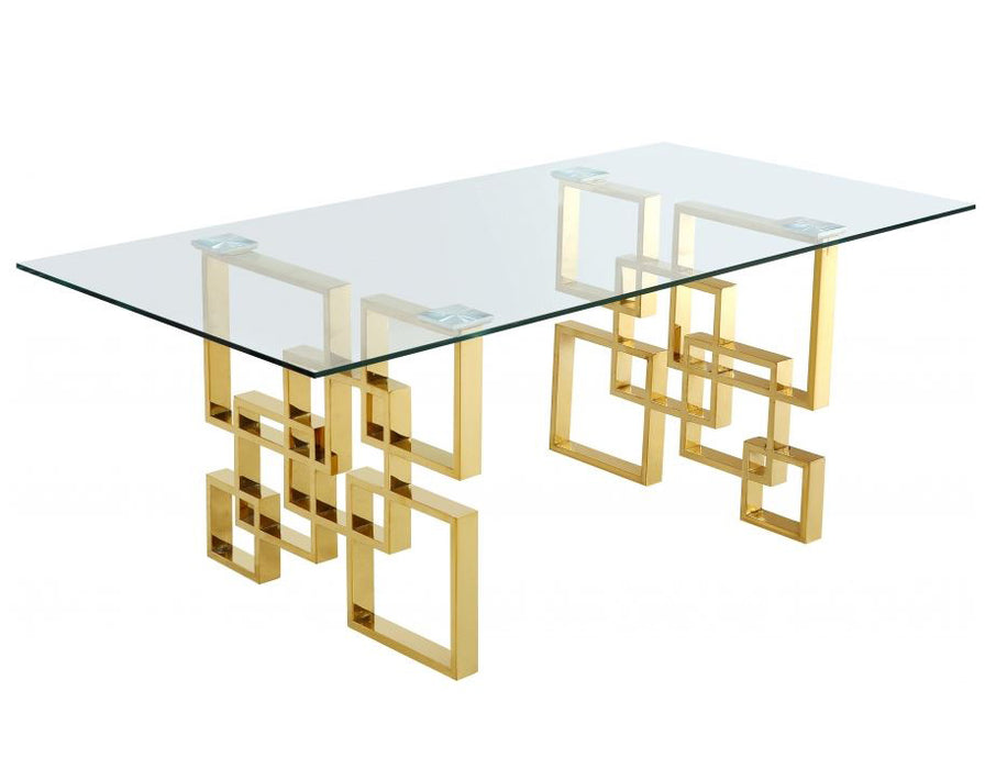 Meridian Furniture - Pierre 7 Piece Dining Room Set w/Black Chairs - 714-7SET-Black