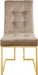Meridian Furniture - Pierre Velvet Dining Chair in Beige (Set of 2) - 714BE-C - GreatFurnitureDeal