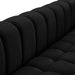 Meridian Furniture - Gwen Velvet Sofa in Black - 670Black-S - GreatFurnitureDeal