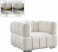 Meridian Furniture - Gwen Velvet Chair in Cream - 670Cream-C - GreatFurnitureDeal
