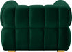 Meridian Furniture - Gwen Velvet Chair in Green - 670Green-C - GreatFurnitureDeal