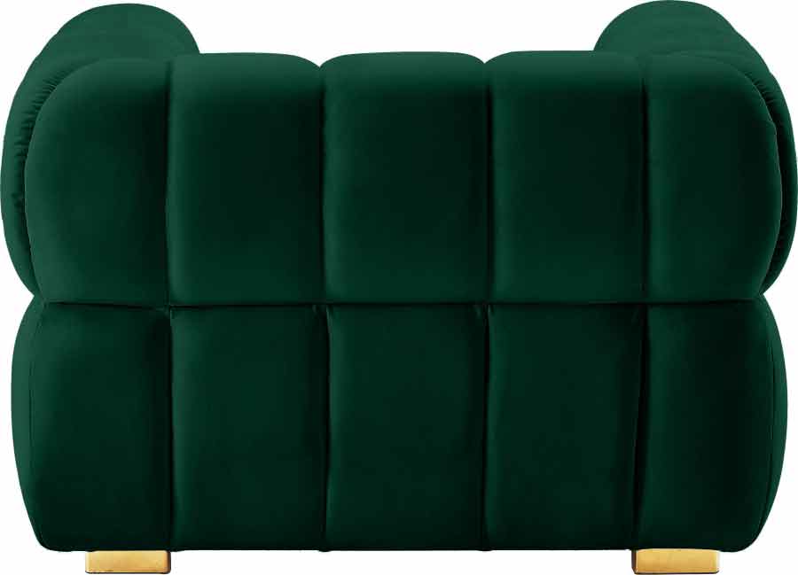 Meridian Furniture - Gwen Velvet Chair in Green - 670Green-C