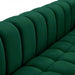 Meridian Furniture - Gwen Velvet Sofa in Green - 670Green-S - GreatFurnitureDeal