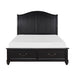 Homelegance - Herman Queen Platform Bed with Footboard Storage in Charcoal Brown - 1420-1* - GreatFurnitureDeal