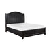 Homelegance - Herman Queen Platform Bed with Footboard Storage in Charcoal Brown - 1420-1* - GreatFurnitureDeal