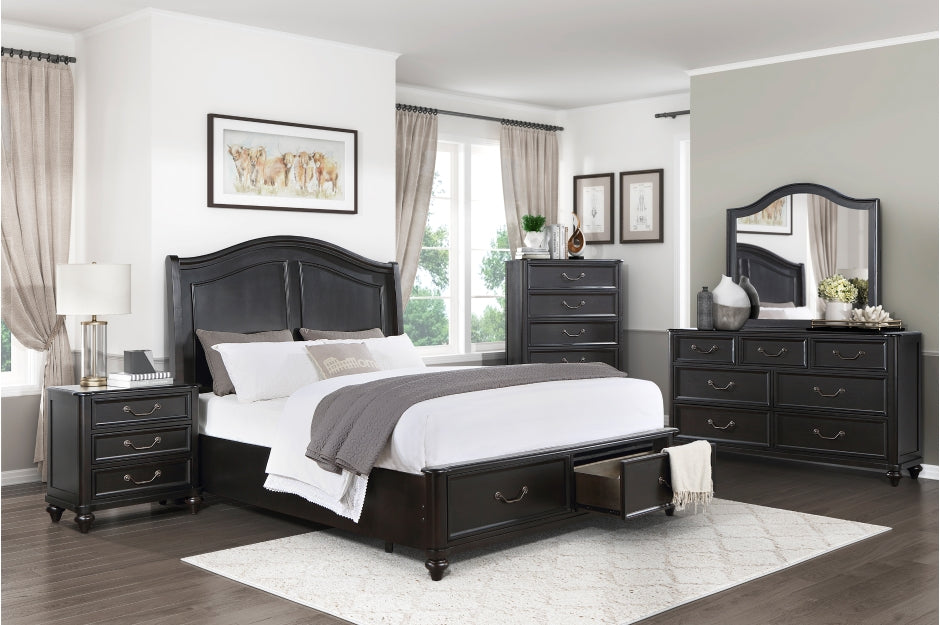 Homelegance - Herman 5 Piece California King Bedroom Set in Charcoal Brown - 1420-1CK*5