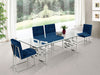 Meridian Furniture - Alexis Velvet Dining Chair in Navy (Set of 2) - 731Navy-C - GreatFurnitureDeal