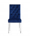 Meridian Furniture - Juno Velvet Dining Chair in Navy (Set of 2) - 732Navy-C - GreatFurnitureDeal