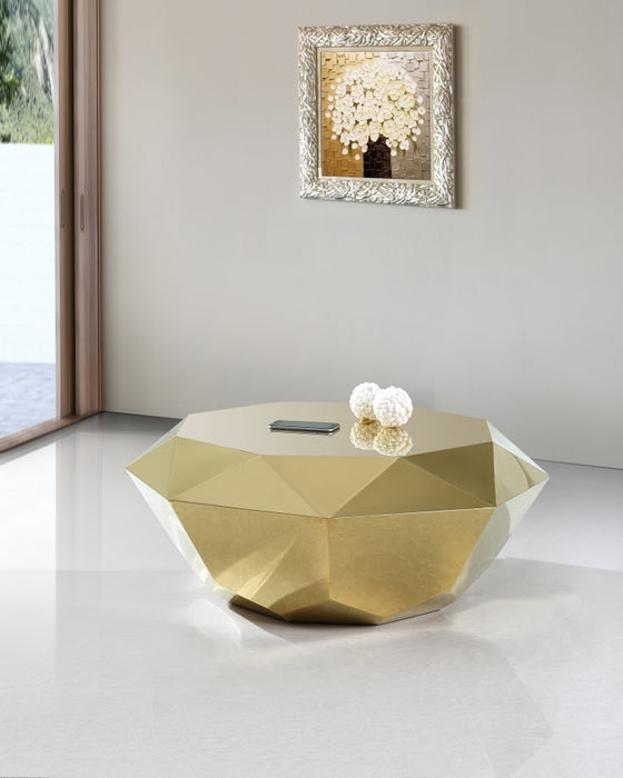 Meridian Furniture - Gemma Coffee Table in Gold - 222Gold-C - GreatFurnitureDeal