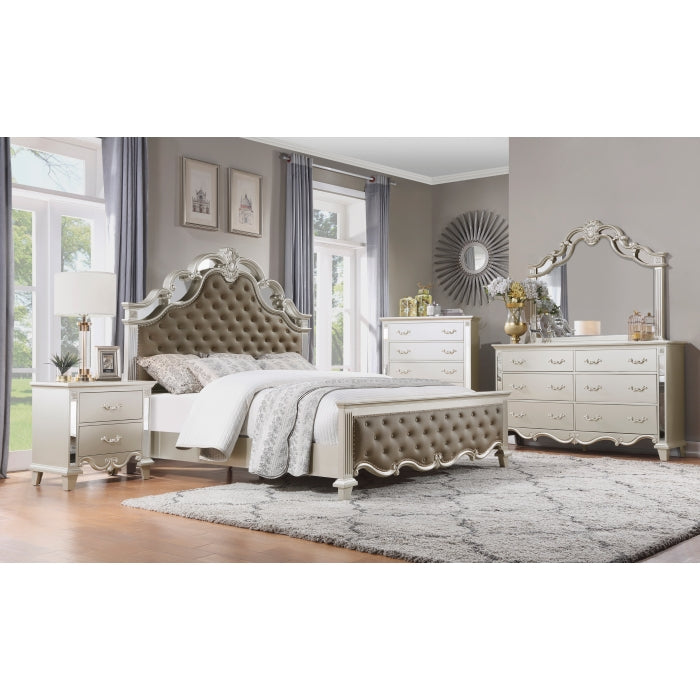 Homelegance - Ever 5 Piece Queen Bedroom Set in Champagne - 1429-1*5