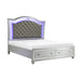 Homelegance - Leesa 6 Piece Eastern King Platform Bedroom Set in Silver - 1430K-1EK*6 - GreatFurnitureDeal