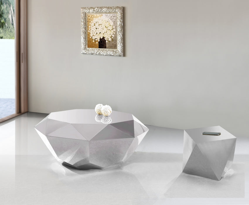 Meridian Furniture - Gemma Coffee Table in Silver - 222Silver-C
