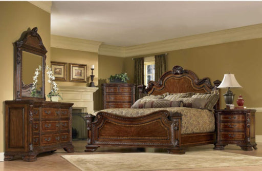 ART Furniture - Old World 5 Piece California King Estate Bedroom Set in Medium Cherry - 143157-2606-5SET - GreatFurnitureDeal