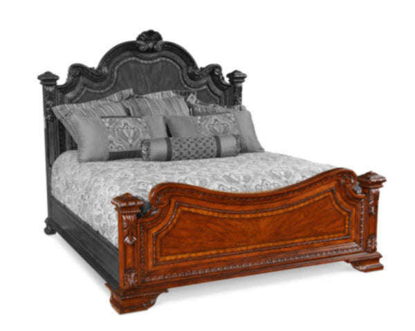 ART Furniture - Old World King Estate Bed in Medium Cherry - 143156-2606 - GreatFurnitureDeal