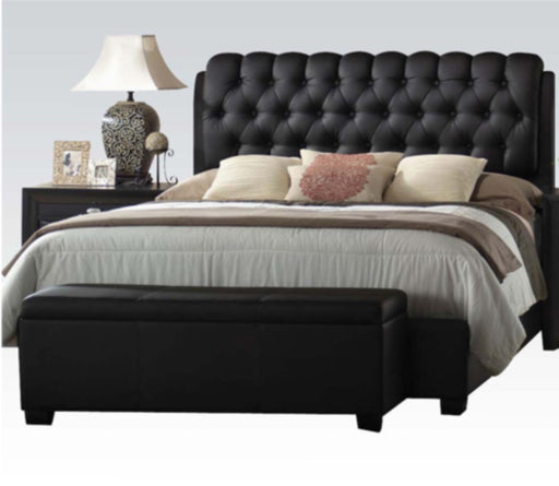 Acme Furniture - Ireland Platform Queen Bed in Black - 14350Q - GreatFurnitureDeal