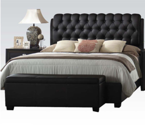 Acme Furniture - Ireland Platform Queen Bed in Black - 14350Q