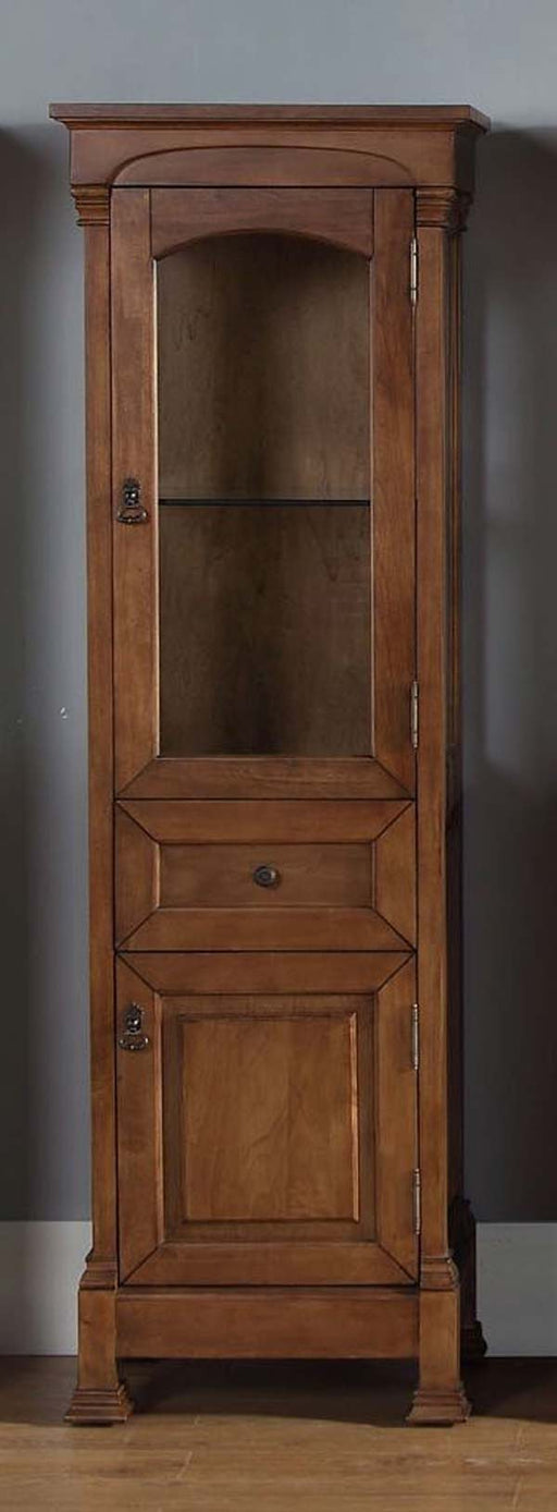 James Martin Furniture - Brookfield Linen Cabinet, Country Oak - 147-114-5076 - GreatFurnitureDeal
