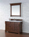 James Martin Furniture - Brookfield 48" Warm Cherry Single Vanity w/ Drawers with 3 CM Carrara Marble Top - 147-114-5286-3CAR