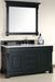 James Martin Furniture - Brookfield 60" Antique Black Single Vanity with 3 CM Carrara Marble Top - 147-114-5331-3CAR