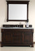 James Martin Furniture - Brookfield 60" Burnished Mahogany Single Vanity with 3 CM Carrara Marble Top - 147-114-5361-3CAR