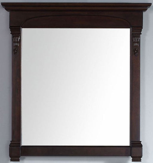 James Martin Furniture - Brookfield 39.5" Mirror, Burnished Mahogany - 147-114-5365 - GreatFurnitureDeal