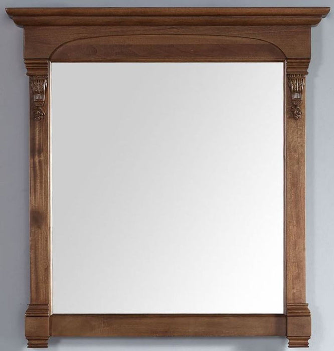 James Martin Furniture - Brookfield 39.5" Mirror, Country Oak - 147-114-5375 - GreatFurnitureDeal