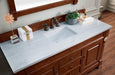 James Martin Furniture - Brookfield 60" Warm Cherry Single Vanity with 3 CM Arctic Fall Solid Surface Top - 147-114-5381-3AF
