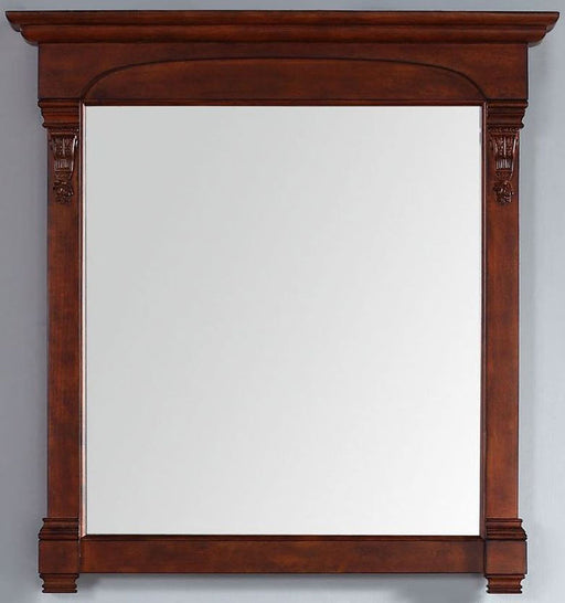 James Martin Furniture - Brookfield 39.5" Mirror, Warm Cherry - 147-114-5385 - GreatFurnitureDeal