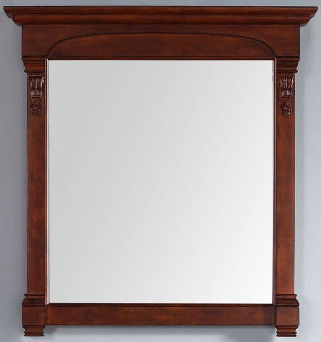 James Martin Furniture - Brookfield 39.5" Mirror, Warm Cherry - 147-114-5385 - GreatFurnitureDeal