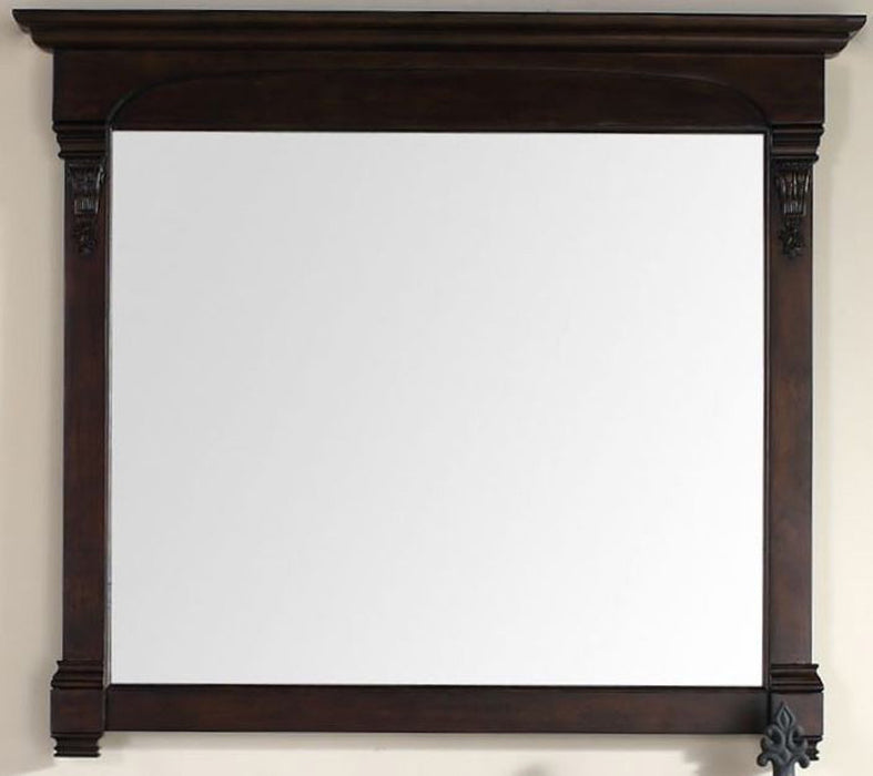 James Martin Furniture - Brookfield 47.25" Mirror, Burnished Mahogany - 147-114-5465 - GreatFurnitureDeal