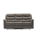 GFD Home - MOTION SOFA 3+2 GREY PU - GreatFurnitureDeal