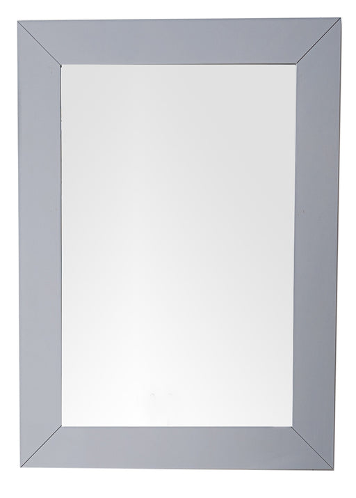 James Martin Furniture - Weston 29" Rectangular Mirror, Silver Gray - 148-M29-SL - GreatFurnitureDeal