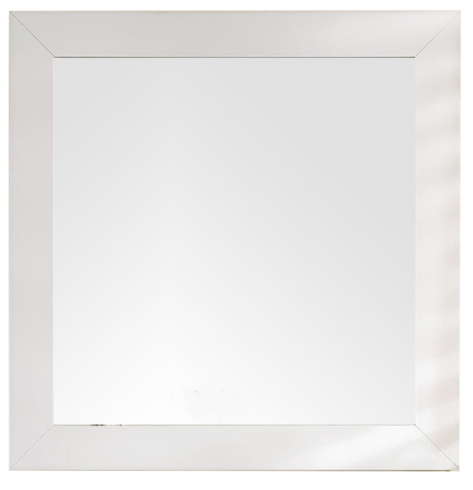 James Martin Furniture - Weston 40" Rectangular Mirror, Bright White - 148-M40-BW - GreatFurnitureDeal