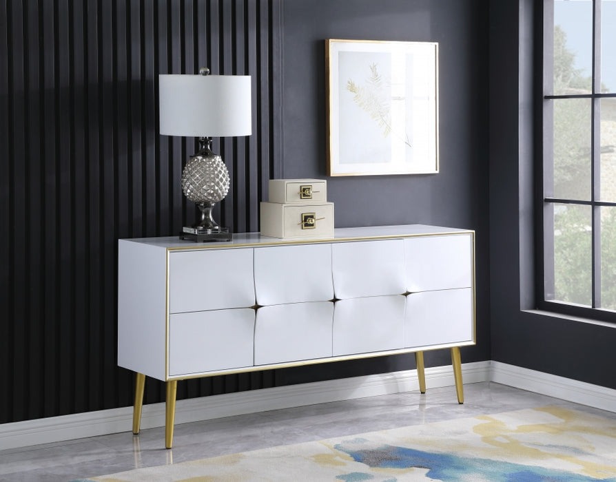 Meridian Furniture - Pop Sideboard | Buffet in White Lacquer - 327