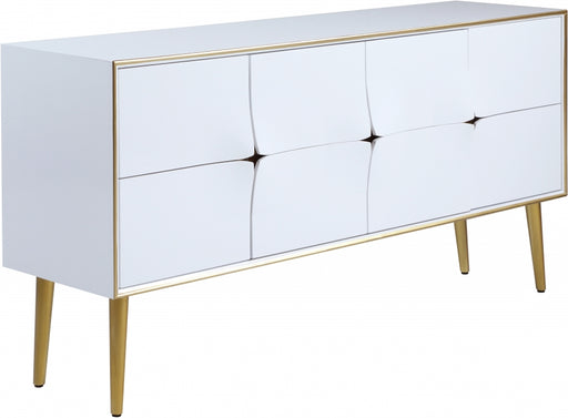 Meridian Furniture - Pop Sideboard | Buffet in White Lacquer - 327 - GreatFurnitureDeal