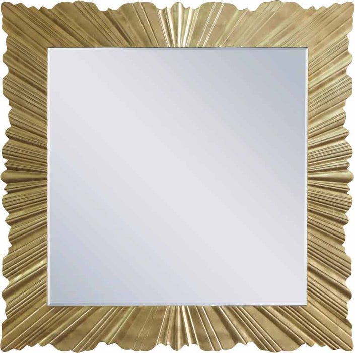 Meridian Furniture - Golda Mirror in Gold Leaf - 447-M - GreatFurnitureDeal