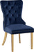 Meridian Furniture - Carmen Velvet Dining Chair Set of 2 in Navy - 812Navy-C - GreatFurnitureDeal
